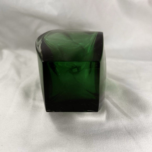 VTG 1997 Royal Gallery 24% Lead Crystal Vase Emerald Green 8" - Picture 8 of 10